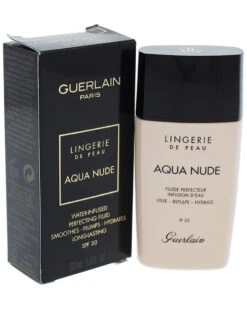 Guerlain 1oz 04N 02N Light Lingerie De Peau Aqua Nude Foundation SPF 20 Women Face & Eye Makeup