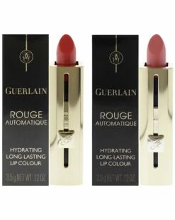 Guerlain 2pc Rouge Automatique Long-Lasting Lipstick Set Women Makeup Sets