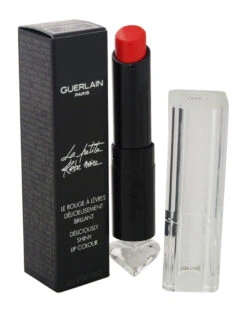 Guerlain 0.09oz 020 Poppy Cap La Petite Robe Noire Deliciously Shiny Lip Colour Women Lip & Cheek Makeup