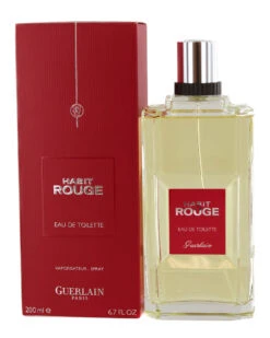 Guerlain Men's Habit Rouge 6.7oz Eau De Toilette Spray Cologne & Aftershave