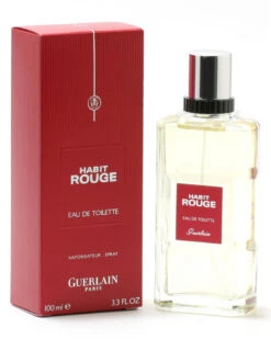Guerlain Habit Rouge 3.3oz Eau De Toilette Spray Men Cologne & Aftershave