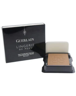 Guerlain 0.35oz #05 Dark Beige Lingerie De Peau Nude Powder Foundation SPF 20 Women Face & Eye Makeup