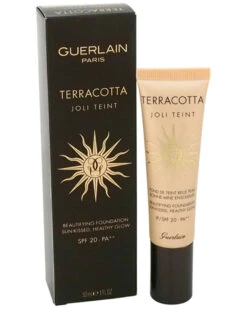 Guerlain Women's 1oz Natural Terracotta Joli Teint Beautifying Foundation SPF 20 Face & Eye Makeup