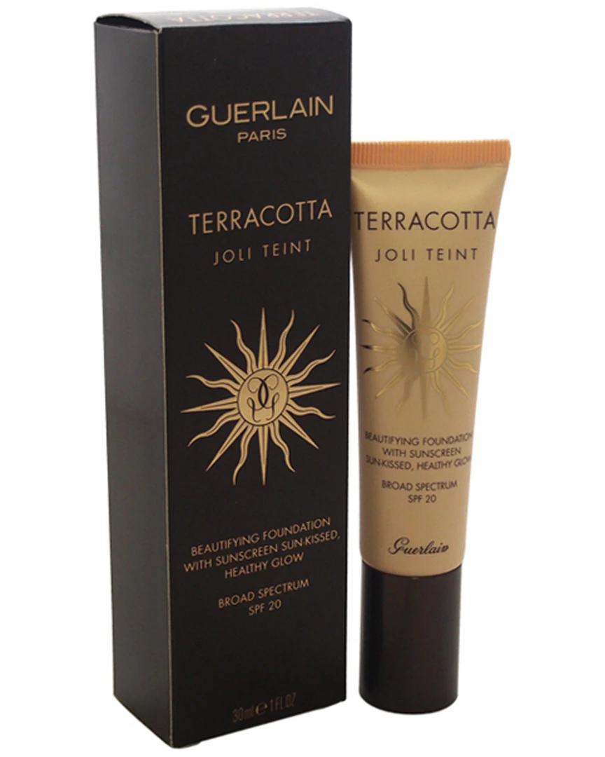 Guerlain Women's 1oz Medium Terracotta Joli Teint Beautifying Foundation Face & Eye Makeup 3 Guerlain Women's 1oz Medium Terracotta Joli Teint Beautifying Foundation Face & Eye Makeup